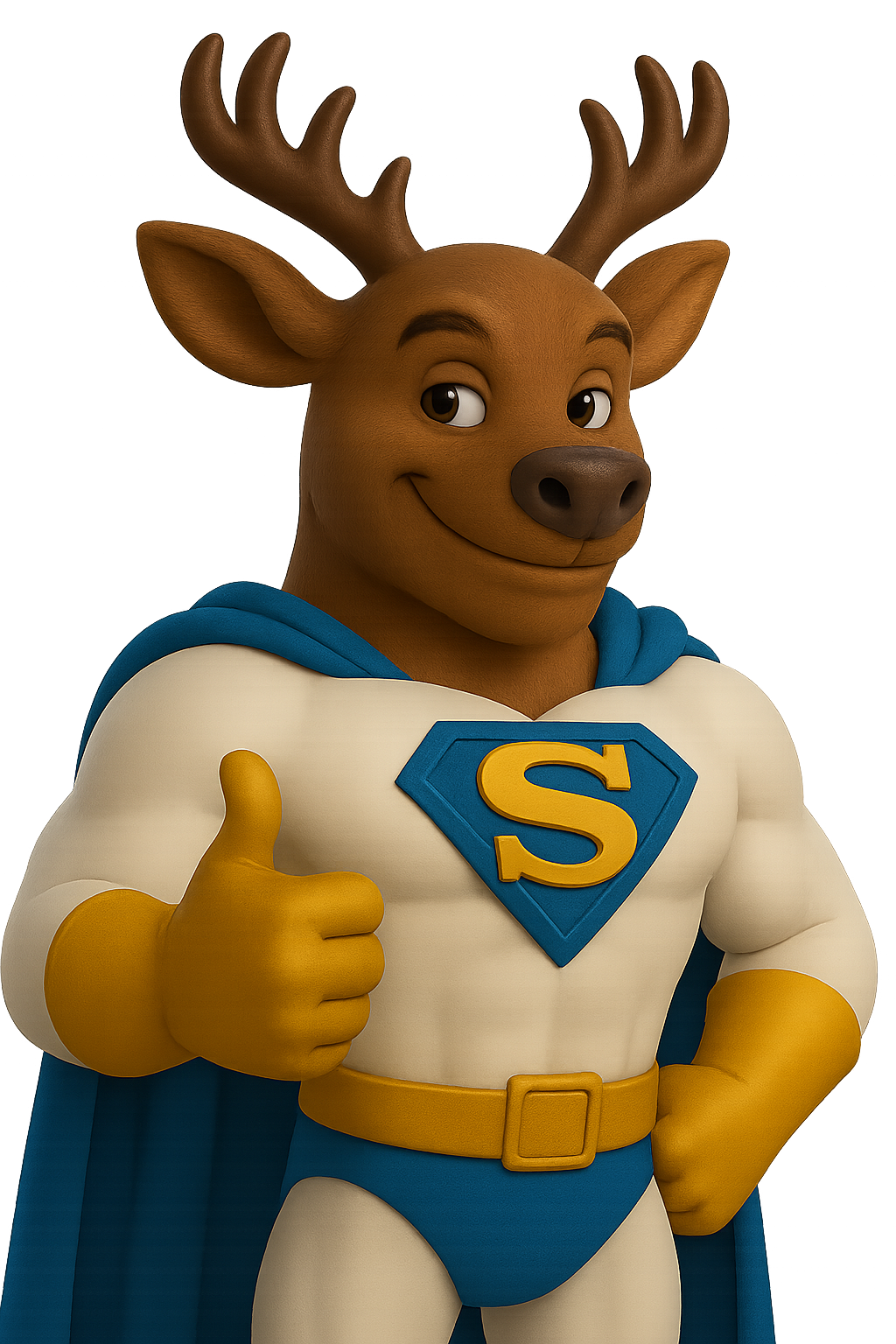 Mascotte StratEdge donnant un pouce levé